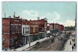 1909 Third Avenue Exterior Building Horse Carriage Sheldon Iowa Vintage Postcard