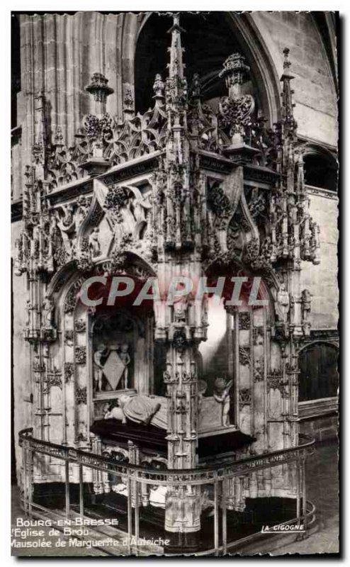 Modern Postcard Bourg En Bresse L & # 39Eglise Brou Mausoleum of Marguerite d...