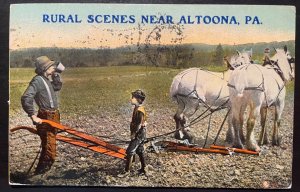 Vintage Postcard 1910 Set of 2 Rural Scene near Altoona, Pennsylvania (PA)