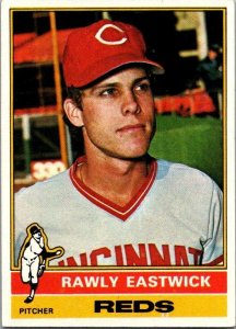 1976 Topps Football Card Rawly Eastwick Cincinnati Reds sk13549