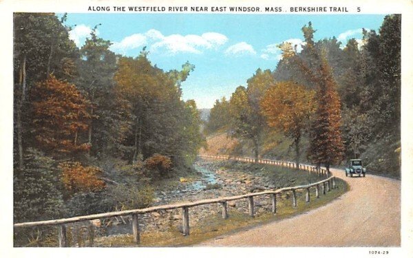 Along the Westfield River in Mohawk Trail, Massachusetts near East Windsor.