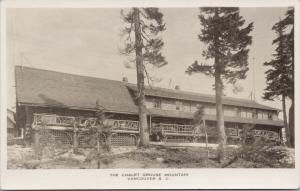 The Chalet Grouse Mountain Vancouver BC Unused EL Climo Real Photo Postcard E62