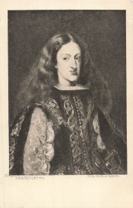 Vintage Portrait Postcard King Karl II of Spain Frankfurt Art Print