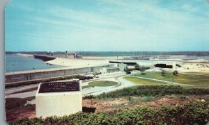 Vintage Postcard Kentucky Dam Largest Navigable Lower Tennessee River TN