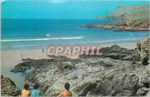 Modern Postcard from New Polzeath Polzeath