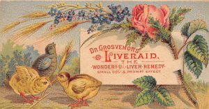 Approx. Size: 2.5 x 5 Dr. Grosvenors liver aid  Late 1800's Tradecard Non  