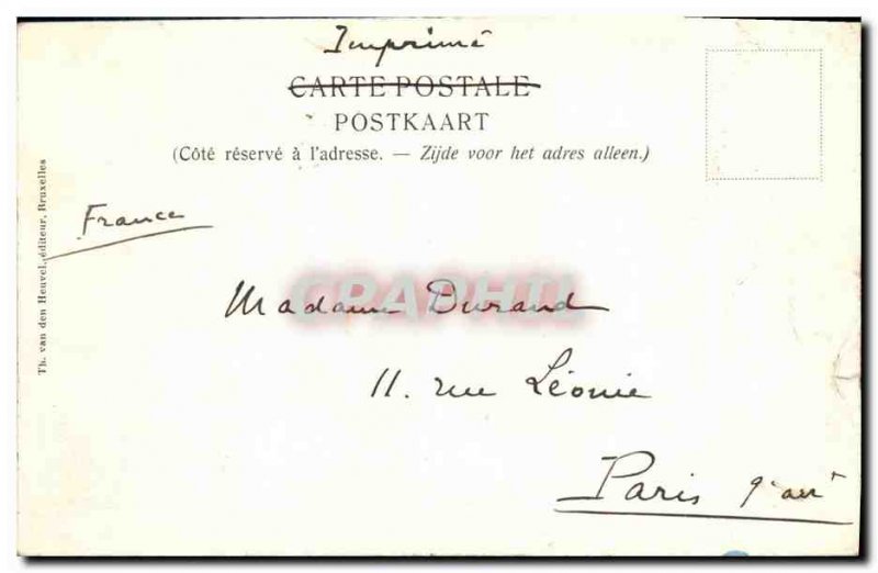 Old Postcard Brussels Stock Exchange