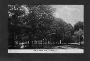 VT South Park View CHELSEA VERMONT Postcard 1911 PC