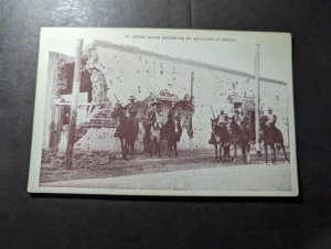 Mint Mexico Mexican Revolution PPC Postcard Adobe House Destroyed