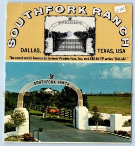 Dallas Texas TX Postcard Southfork Ranch Entrance Exterior View c1960's Vintage