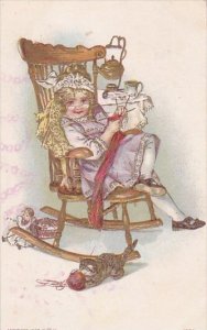 Young Girl In Rocking Chair