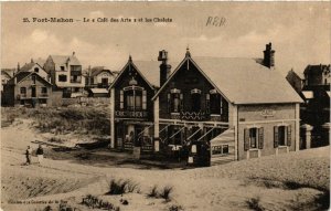 CPA FORT-MAHON - Le Café des Arts et les Chalets (514688)