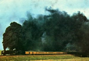 Vintage Postcard Steam Locomotive #8444 Wyoming