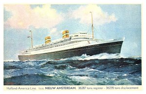 T.S.S. Nieuw Amsterdam, Holland  America Line