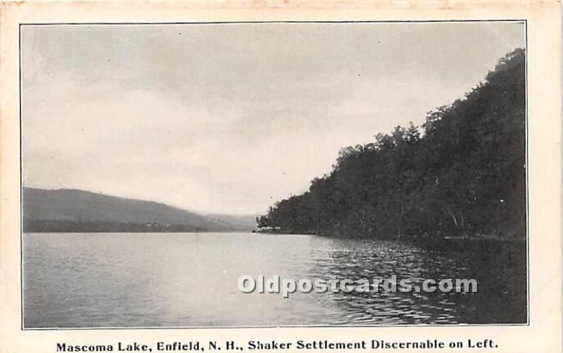 Mascoma Lake, Shaker Settlement Discernable Enfield, New Hampshire, NH, USA U...