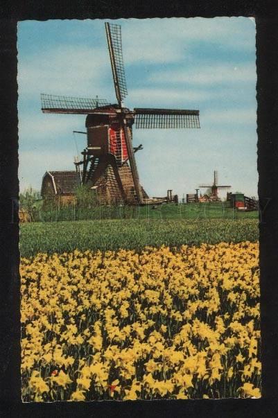 059480 Holland in flowerdecoration MILL Vintage PC