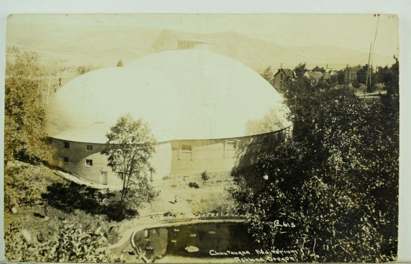 Circa 1905-10 RPPC Chautauqua Auditorium, Ashland, OR Real Photo Postcard P37