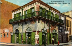 Vtg 1940s Old Absinthe House Bourbon Street New Orleans Louisiana LA Postcard