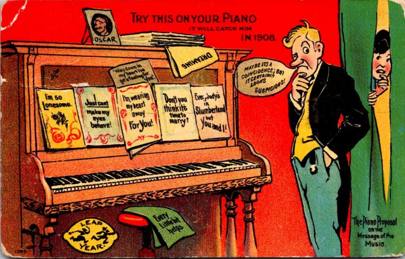 New Year Leap Year 1908 Try This On Your Piano