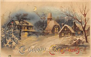 Happy Christmas Hold to Light 1908 