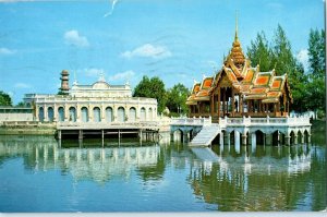 Royal Summer Palace Bang Pa In Ayudhya Thailand Postcard Posted 1968