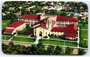 LUBBOCK, TX Texas ~ Lubbock HIGH SCHOOL c1950s Curt Teich Postcard