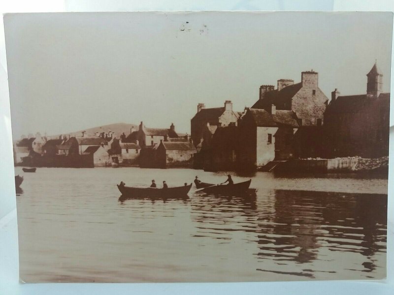 South End Lerwick c1920s Vintage Repro Postcard 1979 Scotland