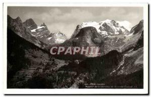 Postcard Modern Pralognan Massif de la Vanoise and big breaks