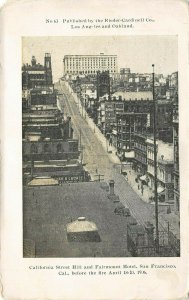 LP34   San Francisco California  Postcard View before Fire  1906