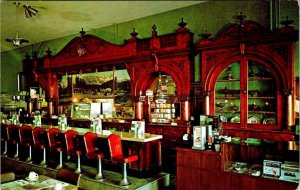 Cody, WY Wyoming  IRMA GRILL Hotel Dining Room & Bar  ROADSIDE  Chrome  Postcard