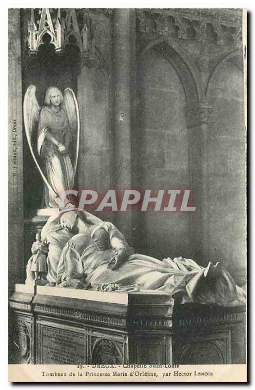 Old Postcard Dreux Chapelle Saint Louis Tomb of Princess Marie d'Orleans