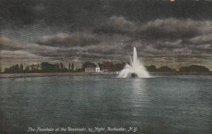 Fountain at Reservoir at Night Highland Park Rochester New York pm 1907 - DB