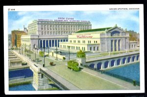 Illinois CHICAGO Union Station Passenger Terminal Pennsylvania Ry ~ WB