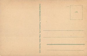 Germany navigation themed postcard Koln a. Rh. Kangebrucke paddle steamer tram