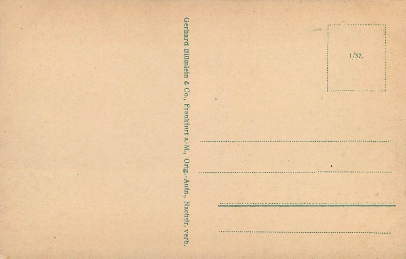 Germany navigation themed postcard Koln a. Rh. Kangebrucke paddle steamer tram