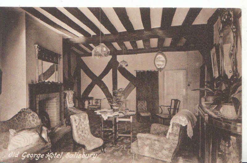 Wiltshire Postcard - Old George Hotel - Salisbury - Ref 6201A