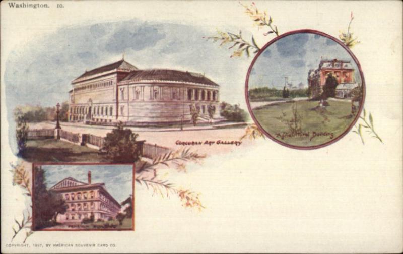 Washington DC Patriographic Souvenir c1900 Postal Card #10 Postcard