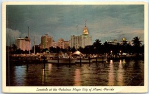 Postcard - Eventide at the Fabulous Magic City of Miami, Florida