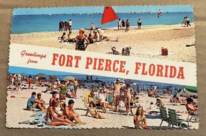 UNUSED POSTCARD - GREETINGS FROM FORT PIERCE, FLORIDA