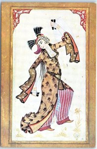 M-57342 Miniature of a Dancing Woman Levni Topkapi Palace Museum Istanbul Turkey