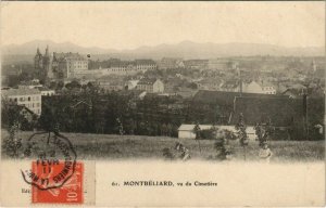CPA Montbeliard vu du Cimetiere FRANCE (1099293)