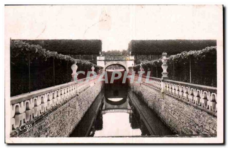 Old Postcard Villandry Axis Water and Arbours