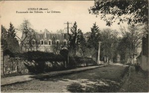 CPA STENAY Promenade des Tilleuls Le Chateau (152328)