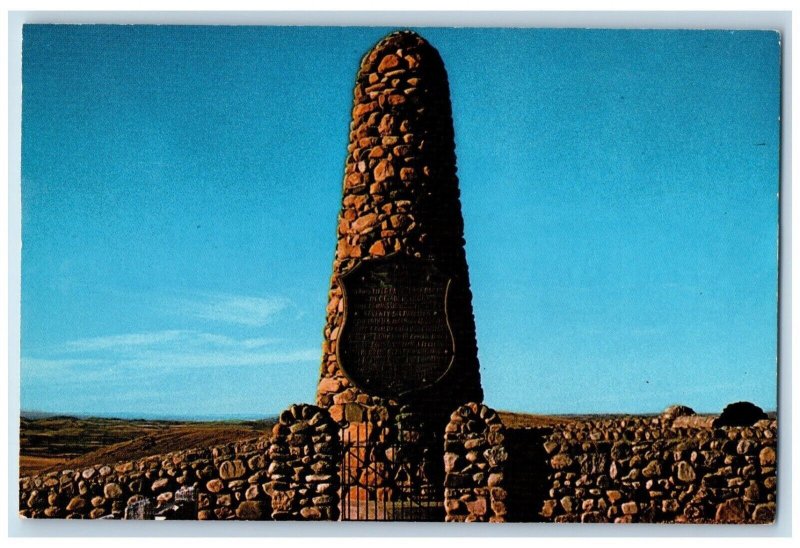 c1960's Rock Monument Red Cloud Buffalo and Sheridan Wyoming Vintage Postcard