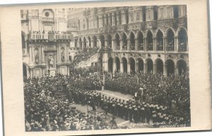 HEROES OF DARDANELLES PARADE VENICE ITALY 1913 ANTIQUE REAL PHOTO POSTCARD RPPC