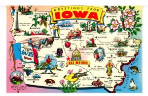 IA - Iowa Map