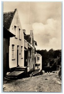 c1920's Typical Road Near Elsloo (Limburg) Netherlands RPPC Photo Postcard