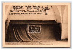 King David's Tomb Jerusalem Israel Palestine UNP DB Postcard M20