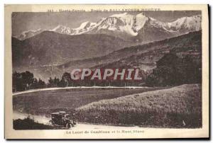 Old Postcard The Shoelace Combloux and Mont Blanc Automotive