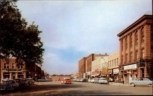 Owatonna Minnesota MN Classic 1960s Cars Street Scene Vintage Postcard